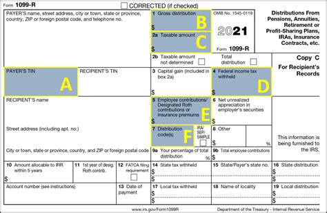 form 1099 r gross distribution